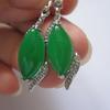 Pendientes de jade verde malayo Manyang pendientes de jade puesto de venta al por mayor de fábrica jade al por mayor