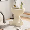 Mesita de noche, mesa redonda pequeña de moda, estante de almacenamiento, mesa de centro, estilo de lujo ligero, mesa lateral para sofá, mesita de noche móvil, envío gratis