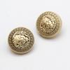 Abrigo Chaqueta Botón Metálico Estilo Chanel Palabra D Botón Bronce Plata Antigua Cabeza de León Traje Británico Botón Antiguo
