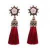 Pendientes de Borlas de Estilo Étnico de Venta Caliente Transfronterizos Europeos y Americanos Pendientes de Borlas Estilo Chino Palacio Retro Pendientes de Borlas Venta al por Mayor