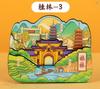 Acrílico Plano Magnético Ímã de Geladeira de Cidade Atração Turística Nacional Pequim Harbin Shanxi Museu Cultural e Criativo