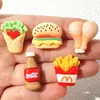 Accesorios de Resina Temáticos de Comida Más Vendidos: Papas fritas, Hamburguesas, Refresco de cola, Accesorios para el cabello, Dijes para zapatos, Cajas de almacenamiento, Materiales para manualidades al por mayor