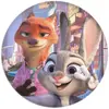 Insignias Periféricas de Zootopia 2, Insignias de Hojalata, Llaveros de Espejo Redondo Pequeño, Accesorios de Colgante Lindos