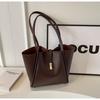 Bolso de mano de alta gama de gran capacidad para mujer, nuevo bolso de mano sencillo y moderno de 2025, bolso de hombro para ir al trabajo.