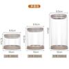 Frasco de Vidrio Borosilicatado Alto Sellado para Alimentos Suministros de Cocina Frasco de Almacenamiento de Silicona Frasco para Almacenamiento de Granos Resistencia a Altas Temperaturas
