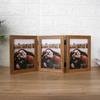 Marcos de Fotos Apilables de Madera Maciza Creativos 70% de descuento Marcos de Fotos de Tres Secciones de 6 pulgadas Soporte de Exhibición de Pintura Decorativa Marcos de Fotos Plegables de Gama Alta Personalizados