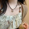Nuevo collar de mariposa de estilo étnico Zen chino para mujer, cadena para clavícula retro de alta gama versátil, accesorios populares de cadena para suéter