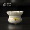 Filtro de té de osmanthus de cerámica integrado, pintado a mano, retro, color bajo cubierta, juego de té de kung fu, accesorios para ceremonia del té, drenaje de té