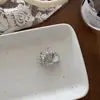 Grampo de Cabelo Borboleta de Metal Prateado para Mulheres, Presilha Lateral para Mechas, Pequeno Prendedor de Garra, Novo Estilo Chinês, Acessório de Cabelo Antigo Retrô Hanfu