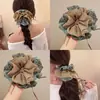 Flor de Lazo Francesa Estilo Coreano Lazo para el Cabello Lazo para el Cabello Estilo Academia Británica Retro Multicapa Lazo para el Cabello Tocado Color Sólido Anillo para el Cabello de Intestino Delgado Grande
