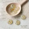 Flor de Cerezo TempranaSentimiento de PrimaveraRosa y VerdeVidrio ChecoHecho a Mano con CuentasPulsera DIYAccesorios de Material para Hacer Pulseras a Mano