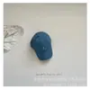Boné de beisebol macio com bordado de letras e números 7 estilo coreano para crianças, simples, primavera e outono, para meninos e meninas, boné de aba reta para fotografia de rua