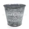 Fabricante Personalizado Atacado Alça de Madeira Revestida de Branco Lata Quadrada Decorativa de Juta Vaso de Flores Vaso de Flores Suculentas