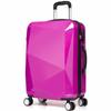 Versión coreana de 3D tridimensional de diamante para cara PC contraseña equipaje moda color caramelo rueda universal trolley de viaje para abordar