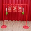 Ceremonia de Cumpleaños de Bebé de un Año Estilo Chino Banquete Arreglo de Cumpleaños Agarrar Suministros Semanales Ceremonia de la Puerta con Cebolla Verde Decoración de Puerta Inteligente Separada Accesorios