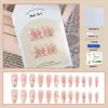 Tabletas de uñas para uso en mano 24 fototerapia parches de uñas postizas tridimensionales producto terminado tabletas de uñas desmontables