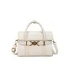 Bolsa Fashion com Fivela de Cor Sólida 2026 Tendência Bolsa Transversal Retrô Versátil Simples para o Dia a Dia Bolsa de Ombro Único Versátil Feminina