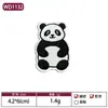 Pegatinas de Tela Bordadas Reino Animal León Tigre Panda Conejo Elefante Parches Bordados Decorativos para Ropa y Bolsos