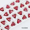 Dongzhou Diamante de Corazón Torcido con Punta Inferior de 16 mm Accesorios para Joyería DIY Diamante de Cristal con Forma Especial Joyería de Diamante Collar Joyería de Diamante al por Mayor