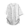 Camiseta de Manga Corta Estilo Americano Tie-dye Felpa de Gamuza Lisa Manga Corta 240g Ropa Urbana para Hombre Top Sencillo Holgado de Media Manga para Hombre