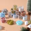 Material hecho a mano DIY serie navideña cáñamo suelto goma que gotea lentejuelas brillantes copos de nieve estrellas árbol de Navidad lentejuelas mixtas