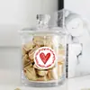 Pegatinas de sellado en forma de corazón para el Día de San Valentín transfronterizas, rollo empaquetado al por mayor, pegatinas adhesivas redondas para decoración de regalos y arte