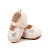 Zapatos de Princesa de Mariposa con Velcro para Bebé Primavera y Otoño Suela de Goma Suave Transpirable Antideslizante Zapatos para Niños Pequeños BXC4154