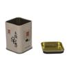 Lata de Folha de Flandres Estilo Étnico com Design Criativo do Palácio Qing, Lata Quadrada Pequena, Lata Vazia para Armazenamento, Lata Selada para Alimentos, Portátil