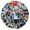 50 piezas de pegatinas decorativas divertidas Lngshot personalizadas con temática de celebridades para patinetes, tazas térmicas y pegatinas DIY para armarios