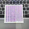 Adesivos de Diamante Autoadesivos Acrílico Transparente Adesivos Decorativos para Rosto e Testa de Crianças Adesivos de Pérola Adesivos de Cristal Gema DIY