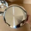 Balanza de Acero Inoxidable para Amasar, Recipiente de Grado Alimenticio, Recipiente Doméstico de Cocina para Batir Huevos, Recipiente para Sopa, Cesta y Recipiente con Drenaje