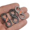 Fivela de gancho mini com trava fivela em 8 anti-roubo fivela S anti-queda metal chaveiro pingente pequeno presente criativo