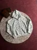 Sudadera con capucha y cremallera de estampado de estrellas, unisex, 380g, adecuada para otoño e invierno, estilo casual, estética retro millennial, chaqueta de corte limpio