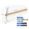 Pico multifuncional de acero inoxidable para exteriores, pico cruzado, pico de acero al manganeso, herramienta multiusos para cavar tierra, hacer agujeros, aflojar tierra, con mango de madera y punta afilada