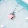Nuevo Collar Corazón a Corazón Doble T Corazón Doble Goteo de Pegamento Cadena para Clavícula de Acero de Titanio Moda Todo Fósforo Novia Collar de Corazón Pequeño