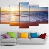 Pintura en Aerosol Paisaje Amanecer Playa Wulian Minimalista Moderno Pintura Decorativa para Pared de Fondo de Sofá Creativo Pintura Colgante Pintura al Óleo