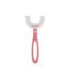 Cepillo de Dientes Infantil en Forma de U para Bebés y Niños de 2-6-12 Años, Cepillo de Silicona Suave para Limpieza Bucal y Cepillado