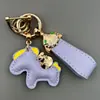 Gana Dinero Rápido Llavero Colgante Personalizado para Coche de Cuero de Vaca Hecho a Mano Año del Caballo Regalo Creativo para Hombres y Mujeres Correa para Llavero