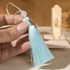 Borla Pequeña de 8 cm Flecos Material Hecho a Mano para DIY Estilo Antiguo Bolsita de Aromas Abanico Pasador Marcapáginas Colgante para Ropa Decoración de Borla