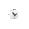 Gancho único de acero inoxidable 304 horneado sin clavos transfronterizo, gancho simple autoadhesivo, gancho de almacenamiento para cocina y baño