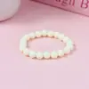 Accesorios de Joyería Acrílica de Moda para Niños Lindos y Elegantes Cuentas Redondas de 8 mm Pulsera Hecha a Mano Venta Directa de Fábrica Macarrón