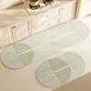 Alfombrilla de Barro de Diatomeas Estilo Simple Baño Cocina Absorbente de Agua Antideslizante Secado Rápido Frotar Puerta Resistente al Desgaste Fácil de Cuidar Goma