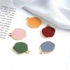 Pendientes de aleación con forma de gota de aceite irregular de color Morandi, estilo retro, sencillos, hechos a mano, accesorios de joyería