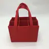 Bolsa de Feltro para Vinho 6 Garrafas Bolsa de Mão Promocional Simples Feltro Vinho Tinto Vinho Cosméticos Bolsa Multifuncional Vinho