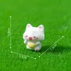 Figura de Gato Cumprimentando Fofa para Paisagens em Miniatura, Acessórios de Decoração de Jardim DIY, Enfeites em Miniatura