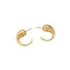 1 Par de Pendientes Dorados con Forma de Media Luna y Gota de Agua para Mujer, Sencillos y de Alta Gama, Diseño de Nicho, Estilo Europeo y Americano, Versátiles