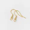 Ouro 14K Preenchido Gancho de Orelha de Mola Color-Preserving 925 Brincos DIY Feitos à Mão Brincos Brincos Materiais para Joias Acessórios