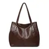 Bolso Cruzado Retro de Hombro Único para Mujer 2026 Nuevo Bolso Cruzado de Cuero Suave Bolso de Moda para Madres de Mediana Edad Bolso Tote para el Trabajo
