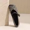 Zapatos de mujer con estampado de leopardo, punta redonda y suela blanda, nuevo modelo otoño 2026, zapatos Mary Jane con pedrería, cómodos para madres