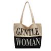 Bolsa de lona japonesa grande capacidade feminina letras casual all-match bolsa estudante classe ombro viajante bolsa tote